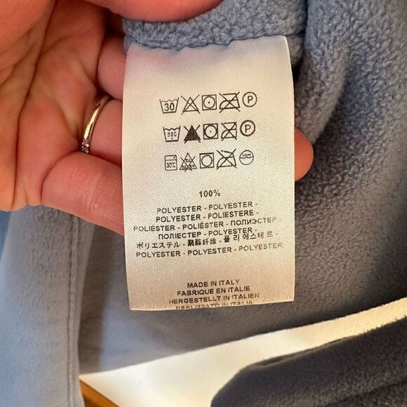 Harris Wharf London Women’s Dusty Blue Fleece Longline 3 Button Closure Coat - Picture 13 of 15